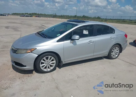 2012 Honda Civic Ex-L z USA, uszkodzony, nr VIN 2HGFB2F91CH538455